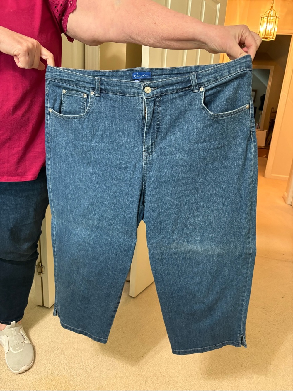 Kim Rogers Light Blue Denim Capri Jeans